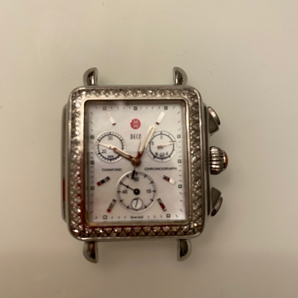COPY - Michele Deco Chronograph Diamond Watch. Authentic with all original piec…